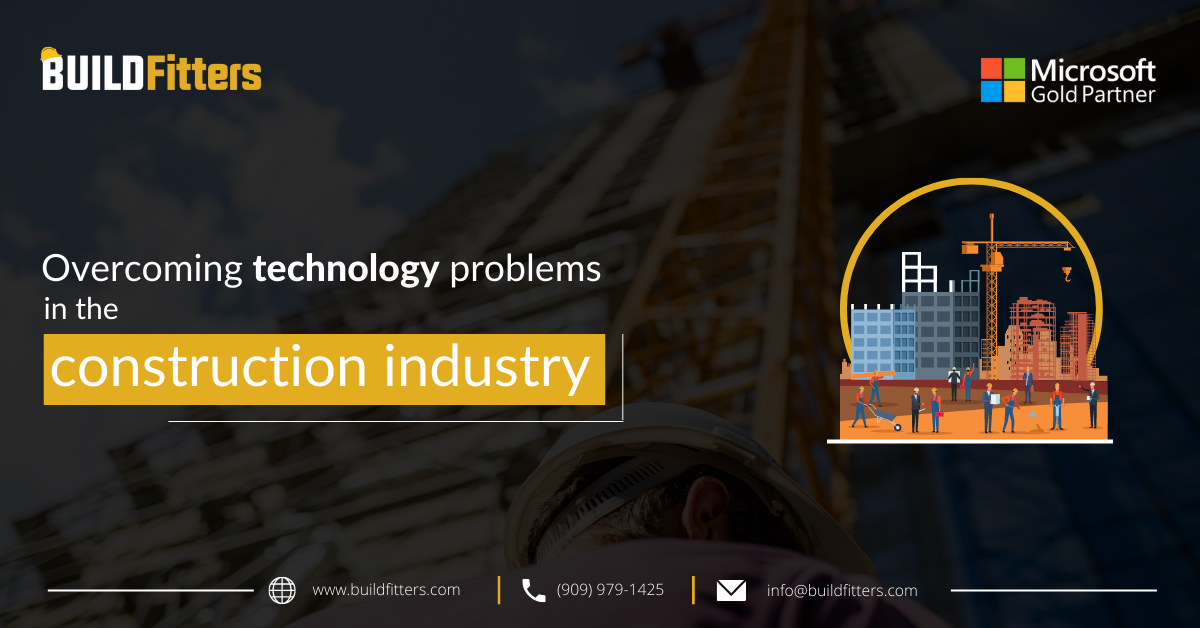 Infographics show that Overcoming technology problems in the construction industry